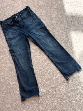 GUC American Eagle Jeans - Women’s Size 14 Long High Rise Crop Flare